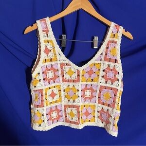 Embroidered Crop Top